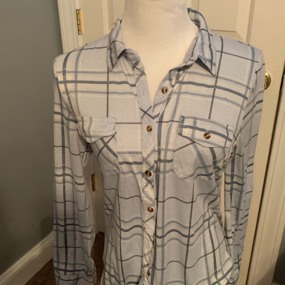 Passport Light Blue and White Shirt
